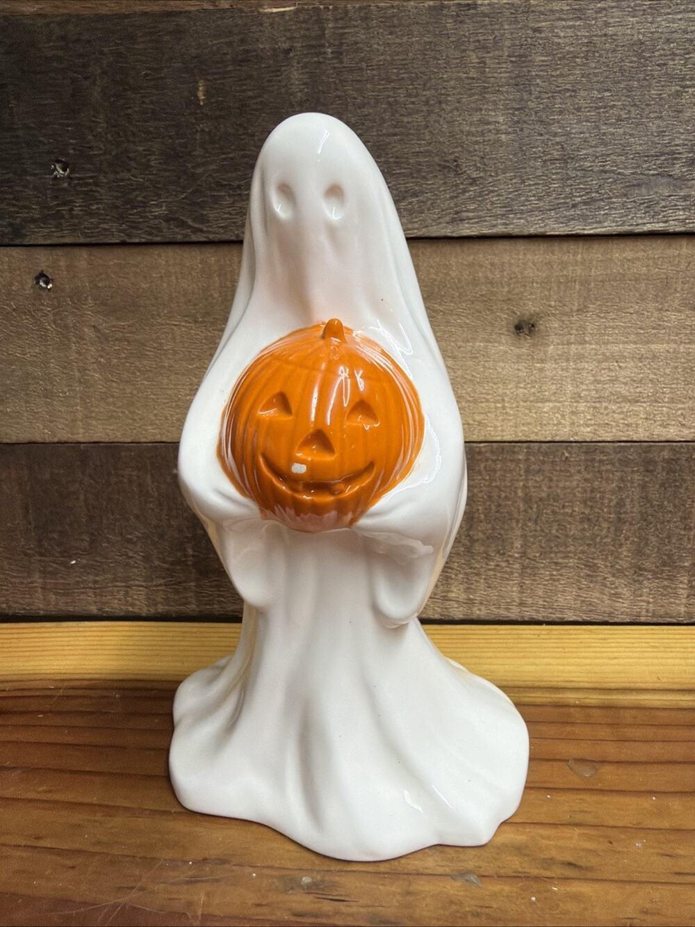 Vintage Ceramic Ghost Figurine 9.5"